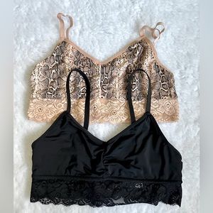 2 Bralettes- Size L